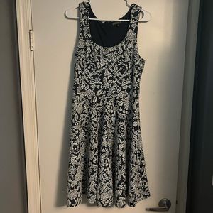 Blue floral dress